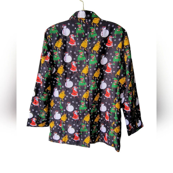 You Look Ugly Today Men's Christmas Festive Holiday Suit W/ Matching Tie, S, NWT - Picture 4 of 15